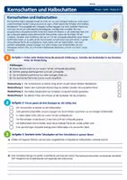 Vorschau - Arbeitsblätter - Schatten – Optik-Arbeitsblätter zu Lichtausbreitung, Kern- und Halbschatten – Physik, Klasse 6–7 - Seite 3