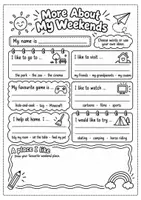 Vorschau - Arbeitsblätter - My Weekend - Steckbrief englisch - Seite 3