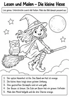 Vorschau - Arbeitsblätter - Schaurig schöner Lesespaß – Lesen und Malen zu Halloween - Seite 3
