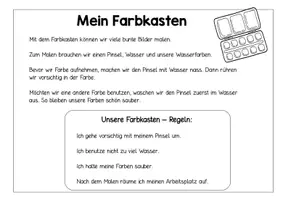Vorschau - Arbeitsblätter - Farbenlehre Kunst Klasse 1/2 - Mein Farbkasten - Seite 3