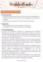 Vorschau - Stundenentwürfe - Worksheettracker – Arbeitsblätter organisieren | Englischunterricht - Seite 1