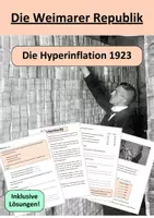 Vorschau - Arbeitsblätter - Hyperinflation 1923 - Weimarer Republik - Deckblatt