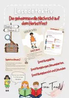 Vorschau - Spiele - Lesedetektiv: Die geheimnisvolle Nachricht auf dem Herbstfest; Lesespiel - Deckblatt