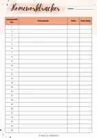 Vorschau - Arbeitsblätter - Homeworktracker – Hausübungen organisieren | Englischunterricht - Seite 2