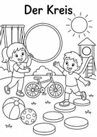 Vorschau - Arbeitsblätter - Formen und Muster: 50 Ausmalbilder Klasse 1 - Seite 1