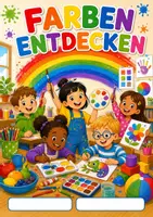 Vorschau - Arbeitsblätter - 5 Ausmalbilder: Körper, Sinne und Farben – Klasse 1 - Seite 1