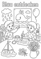Vorschau - Arbeitsblätter - 5 Ausmalbilder: Körper, Sinne und Farben – Klasse 1 - Seite 3