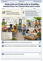 Vorschau - Arbeitsblätter - Schulstart Mini Bundle Klasse 5 bis 6 Klassenleitung soziales Lernen Rechte Verantwortung Konflikte - Seite 1
