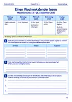 Vorschau - Arbeitsblätter - Kalender Fristen und Termine Arbeitsheft Klasse 5 bis 6 Schulstart Organisation lernen - Seite 3