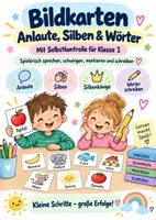 Vorschau - Spiele - Bildkarten für den Anfangsunterricht – Anlaute, Silben, Silbenkönige & Wörter schreiben - Deckblatt