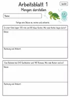 Vorschau - Arbeitsblätter - Sachaufgaben mit Skizze Klasse 4 | Mathematik Klasse 4 | 10 Arbeitsblätter als PDF - Seite 1