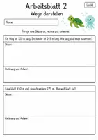 Vorschau - Arbeitsblätter - Sachaufgaben mit Skizze Klasse 4 | Mathematik Klasse 4 | 10 Arbeitsblätter als PDF - Seite 2