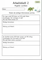 Vorschau - Arbeitsblätter - Informationen entnehmen Mathematik | Mathematik Klasse 4 | 10 Arbeitsblätter als PDF - Seite 2