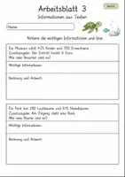 Vorschau - Arbeitsblätter - Informationen entnehmen Mathematik | Mathematik Klasse 4 | 10 Arbeitsblätter als PDF - Seite 3