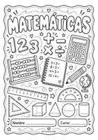 Vista previa - Manualidades / Dibujos para colorear - Portadas para libretas y carpetas | Primaria - página 1