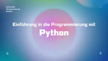 Vorschau - Stundenentwürfe - Einführung in die Programmierung mit Python - Lektion 06-09 - Seite 1