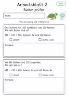 Vorschau - Arbeitsblätter - Sachaufgaben prüfen Klasse 4 | Mathematik Klasse 4 | 10 Arbeitsblätter als PDF - Seite 2