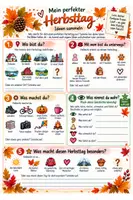 Vorschau - Stundenentwürfe - 🍁Mein perfekter Herbsttag – Kreatives Schreiben mit Schreibplanung | Deutsch Sek 1 - Seite 1