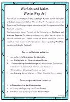 Vorschau - Stundenentwürfe - Kunst Winter Würfeln und Malen - Pop Art Fensterdeko - Seite 3