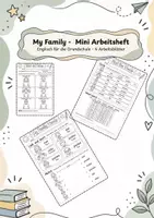 Vorschau - Arbeitsblätter - My Family - Mini-Arbeitsheft für den Englischunterricht - Deckblatt