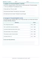Vorschau - Arbeitsblätter - Arbeitsblatt Englisch Klasse 5 – Possessivbegleiter richtig verwenden - Seite 2