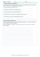 Vorschau - Arbeitsblätter - Arbeitsblatt Englisch Klasse 5 – Possessivbegleiter richtig verwenden - Seite 3