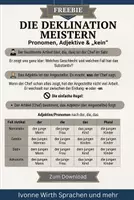 Vorschau - Merkblätter - Die Deklination von Adjektiven & Pronomen einfach erklärt (DaF/DaZ) - Deckblatt