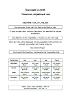 Vorschau - Merkblätter - Die Deklination von Adjektiven & Pronomen einfach erklärt (DaF/DaZ) - Seite 1