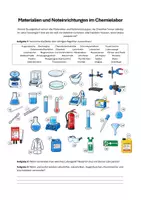 Vorschau - Arbeitsblätter - Arbeitsblatt "Laborgeräte und Sicherheit"🧪⚠️ - Deckblatt