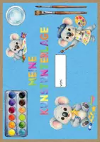 Vorschau - Mal- und Bastelvorlagen - Kunstunterlage, Malunterlage, Bastelunterlage Koala - Seite 3