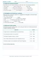 Vorschau - Arbeitsblätter - Arbeitsblatt Englisch Klasse 6 – Simple Present und Present Progressive unterscheiden - Seite 1