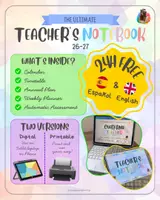 Vista previa - Para docentes: organización, planificación y formación - PRINTABLE TEACHE'S NOTEBOOK 26/27 - Portada