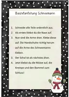 Vorschau - Mal- und Bastelvorlagen - Schneemann Bastelvorlage Fensterbild Kunststunde - Seite 3