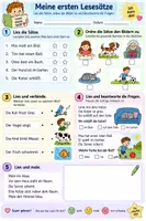 Vorschau - Arbeitsblätter - Lernpaket für die 1. und teilweise 2. Klasse. Der Schwerpunkt liegt auf Lesen, Buchstaben, Sprachverständnis - Seite 3