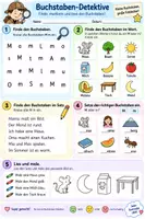Vorschau - Arbeitsblätter - Lernpaket für die 1. und teilweise 2. Klasse. Der Schwerpunkt liegt auf Lesen, Buchstaben, Sprachverständnis - Seite 2