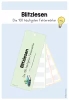 Vorschau - Merkblätter - Die 100 häufigsten Fehlerwörter - Blitzlesen - Deckblatt