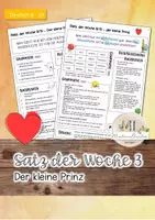 Vorschau - Arbeitsblätter - Satz der Woche 3_Klasse 8-10 - Deckblatt