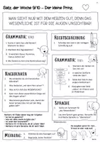 Vorschau - Arbeitsblätter - Satz der Woche 3_Klasse 8-10 - Seite 2