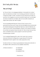 Vorschau - Arbeitsblätter - Satz der Woche 4_Klasse 8-10 - Seite 1