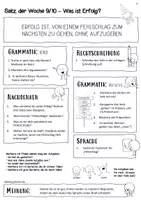 Vorschau - Arbeitsblätter - Satz der Woche 4_Klasse 8-10 - Seite 2