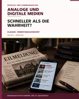Vorschau - Arbeitsblätter - Materialgestütztes Schreiben – Eilmeldungen, Korrekturen & Desinformation | Deutsch Oberstufe Klausur + EWH - Deckblatt