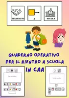 anteprima - Esercizi - Quaderno operativo in CAA: rientro a scuola - Pagina di copertina