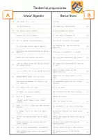 Vorschau - Arbeitsblätter - Tándem preposiciones, 1./2. Lernjahr - Deckblatt