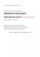 Vorschau - Arbeitsblätter - Kleist: Der zerbrochne Krug – Wenn Sprache verrät | Pragmatik-Klausur + EWH - Seite 1