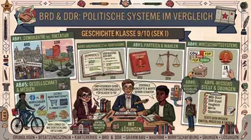 Vorschau - Unterrichtsreihen - BRD & DDR: politische Systeme im Vergleich | Klasse 9/10 - Deckblatt