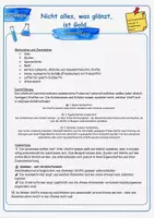 Vorschau - Arbeitsblätter - Experiment zur Unterscheidung der Stoffe (Summen- & Strukturformel) - Deckblatt