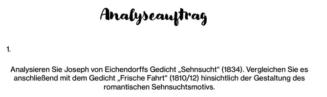 Vorschau - Arbeitsblätter - DLK Q1 Vergleichende Gedichtanalyse - Deckblatt