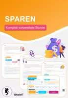 Vorschau - Stundenentwürfe - Sparen - Komplett vorbereitete Stunde - Wirtschaft - Deckblatt
