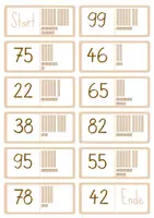 Vorschau - Spiele - Zahlen-Domino mit Dienes-Material bis 100 | Zahlen & Zahlwörter - Seite 1