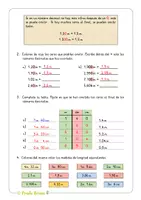 Vista previa - Hojas de trabajo - Escritura decimal de longitudes (m, dm, cm) - página 3